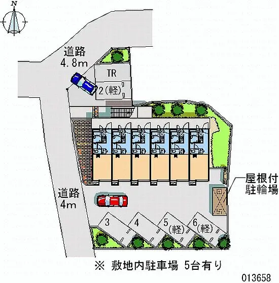 ★手数料０円★秦野市上大槻　月極駐車場（LP）